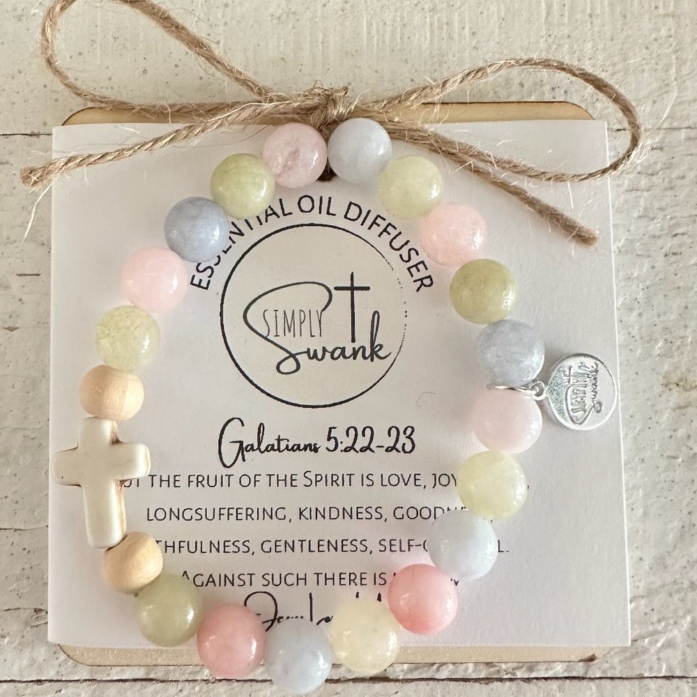 Sold out! Essential Oil Diffuser, Aromatherapy, Christian Cross Bracelets